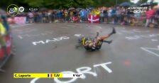 Laporte wywrócił się na 1. etapie Tour de France