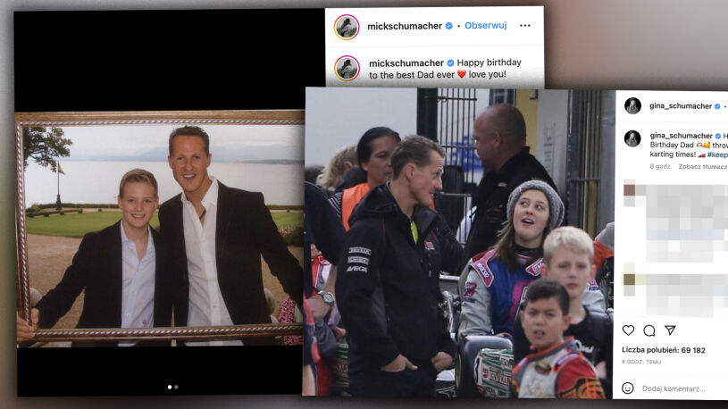 "Wszystkiego najlepszego, tato!". 
Rodzina złożyła życzenia Schumacherowi