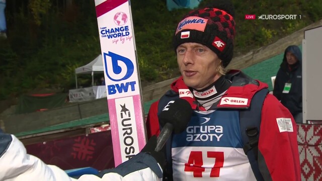 Salto de esquí Wisła 2022: Happy Daoud Kubacki después de la clasificación.  El aprendizaje de verano ha valido la pena