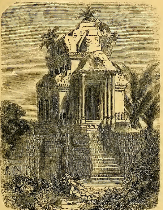Szkic Mouhota przedstawiający jeden z pawilonów Angkor Wat