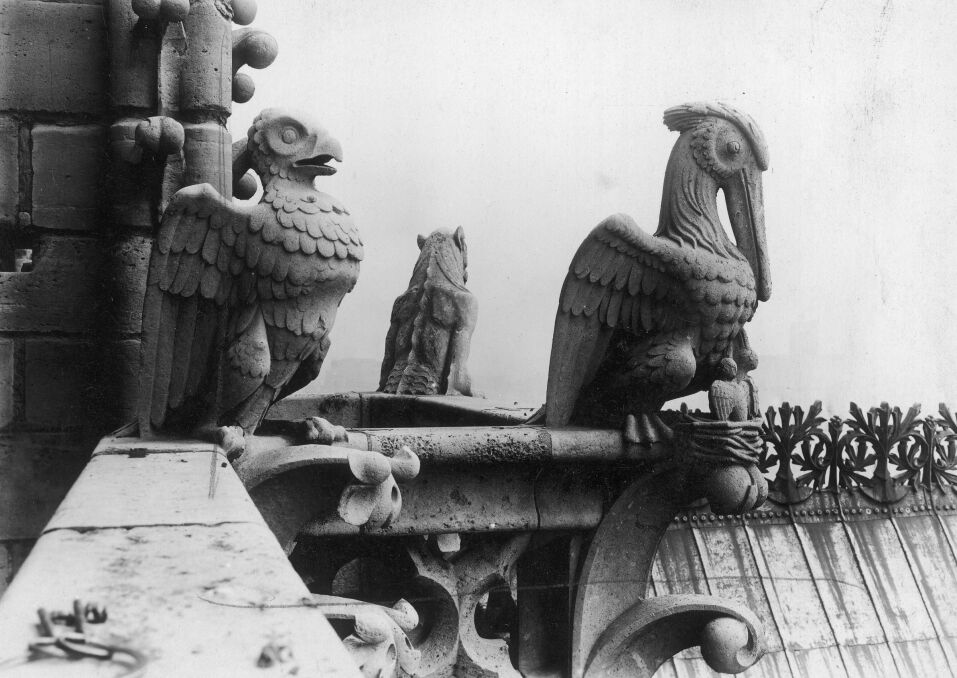 Fragment Katedry Notre-Dame z rzeźbami, 1925 - 1939r.