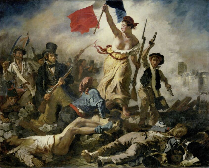 Eugène Delacroix, &quot;Wolność wiodąca lud na barykady&quot;. Luwr
