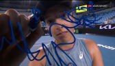 Podpis Świątek na kamerze po awansie do 4. rundy Australian Open