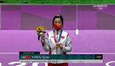 Tokio. Pierwsza ceremonia medalowa. Qian Yang odebrała złoto
