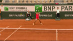 Piękne zagranie Linette w 2. secie starcia z Jabeur w 1. rundzie Roland Garros
