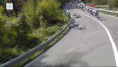 Niebezpieczna kraksa na 153 km przed metą wyścigu Il Lombardia