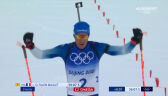 Pekin. Biathlon. FILLON MAILLET zdobył złoty medal w biegu pościgowym na 12.5 km