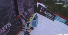 1. przejazd Braathena w slalomie w Soldeu 