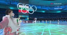 Pekin. Reprezentacja Stanów Zjednoczonych podczas otwarcia zimowych igrzysk