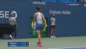 Piłka meczowa w spotkaniu Williams - Pironkowa w ćwierćfinale US Open 