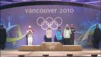 Ceremonia medalowa po sprincie kobiet techniką klasyczną w Vancouver