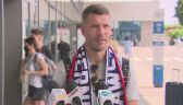 Lukas Podolski udzielił wywiadu na lotnisku