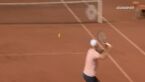 Świetna akcja w wykonaniu Hurkacza w 6. gemie starcia z Goffinem w Roland Garros
