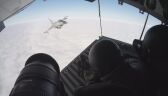   F-16 with MiG-29 on a plane with photographers 
