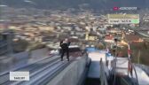 Skok Dawida Kubackiego z pierwszej serii w Innsbrucku