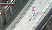 Skok Dawida Kubackiego w 2. serii konkursu MŚ na normalnej skoczni w Oberstdorfie