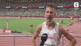 Tokio. Lekkoatletyka: rozmowa z Marcinem Lewandowskim po kontuzji w półfinale na 1500 m