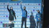 Ceremonia medalowa po zawodach we wspinaczce na szybkość w PŚ w Seulu