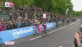 Kraksa Caleba Ewana przed metą 1. etapu Giro d&#039;Italia