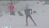 Laegreid najszybszy w biathlonowym biegu pościgowym na 12,5 km w Oberhofie