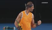 Skrót meczu Nadal - Tiafoe w ćwierćfinale Australian Open
