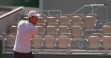 Trening Djokovicia przed turniejem Roland Garros 2022