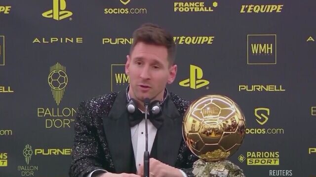 Messi po zdobyciu Złotej Piłki