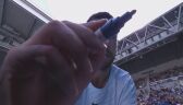 Podpis Chaczanowa na kamerze po meczu z Nishioką w 4. rundzie Australian Open