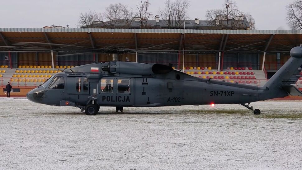 Policyjny Black Hawk przetransportował serce do przeszczepu z Białegostoku do Gdańska