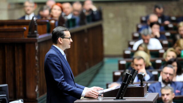 Prime Minister Mateusz Morawiecki gave his expose before the Sejm